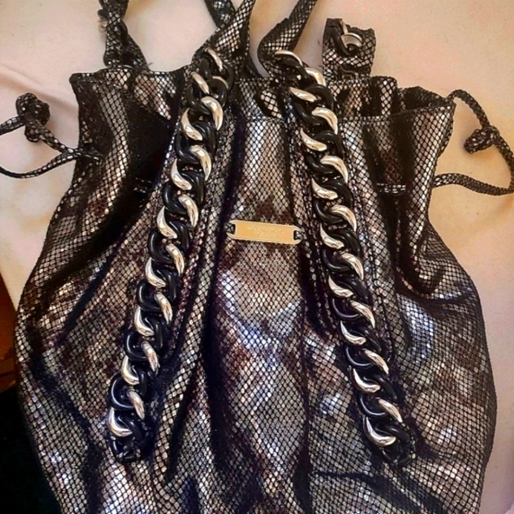 *VERY RARE* Michael Kors Handbag w/Chains and Metallic Snakeskin (Vintage)
